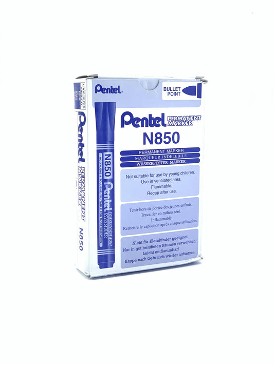 Pentel Maxiflo Permanent Bullet Marker, Pack of 12 - Blue