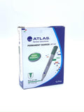 ATLAS GREEN PERMANENT MARKER BULLLET TIP PACK OF 12