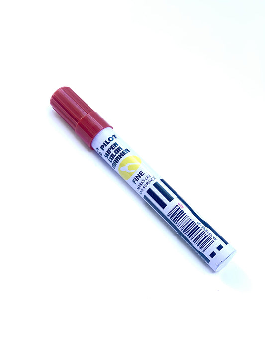 PILOT SUPER MARKER  BULLET TIP RED COLOR