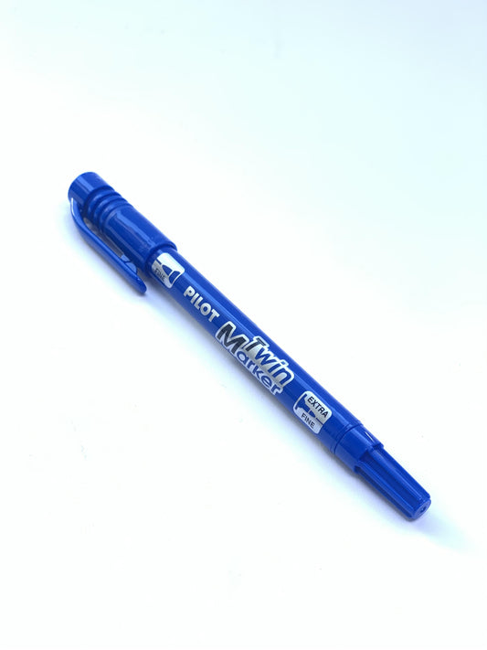 Pilot Twin Marker - BLUE PERMANENT
