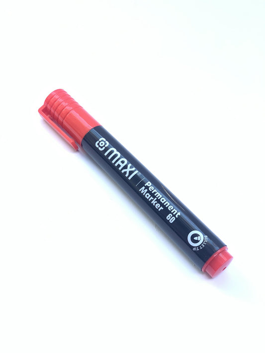 MAXI PERMANENT MARKER RED BULLET TIP