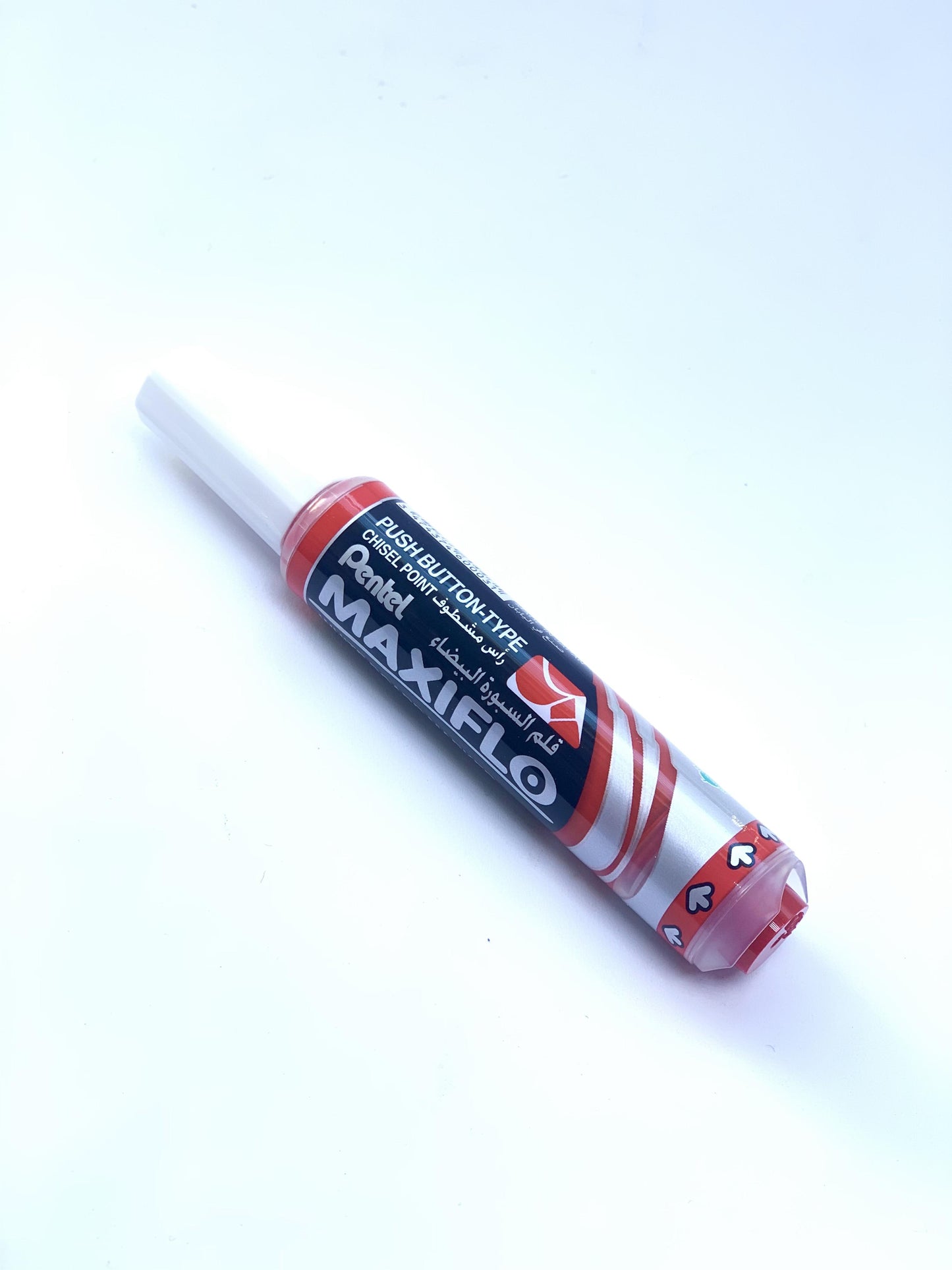 PENTAL MAXIFLO WHITE BOARD MARKER RED
