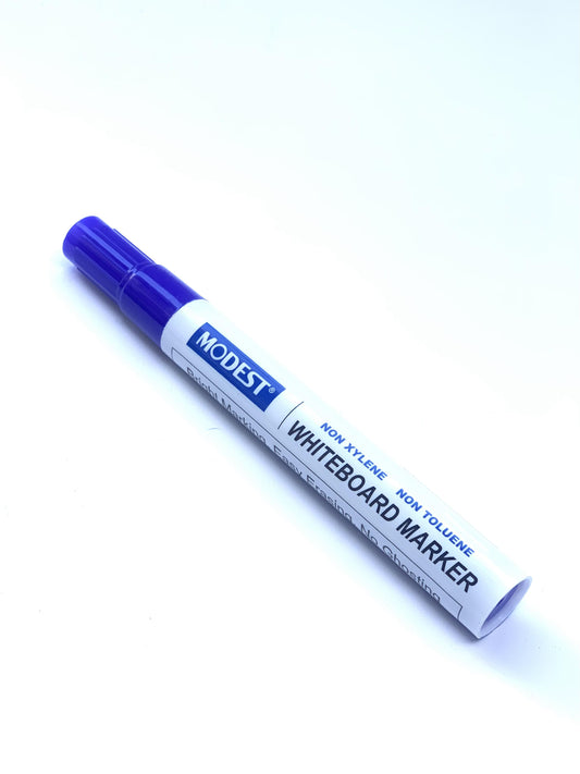 MODEST WHITE BOARD MARKER CHIESEL  TIP BLUE