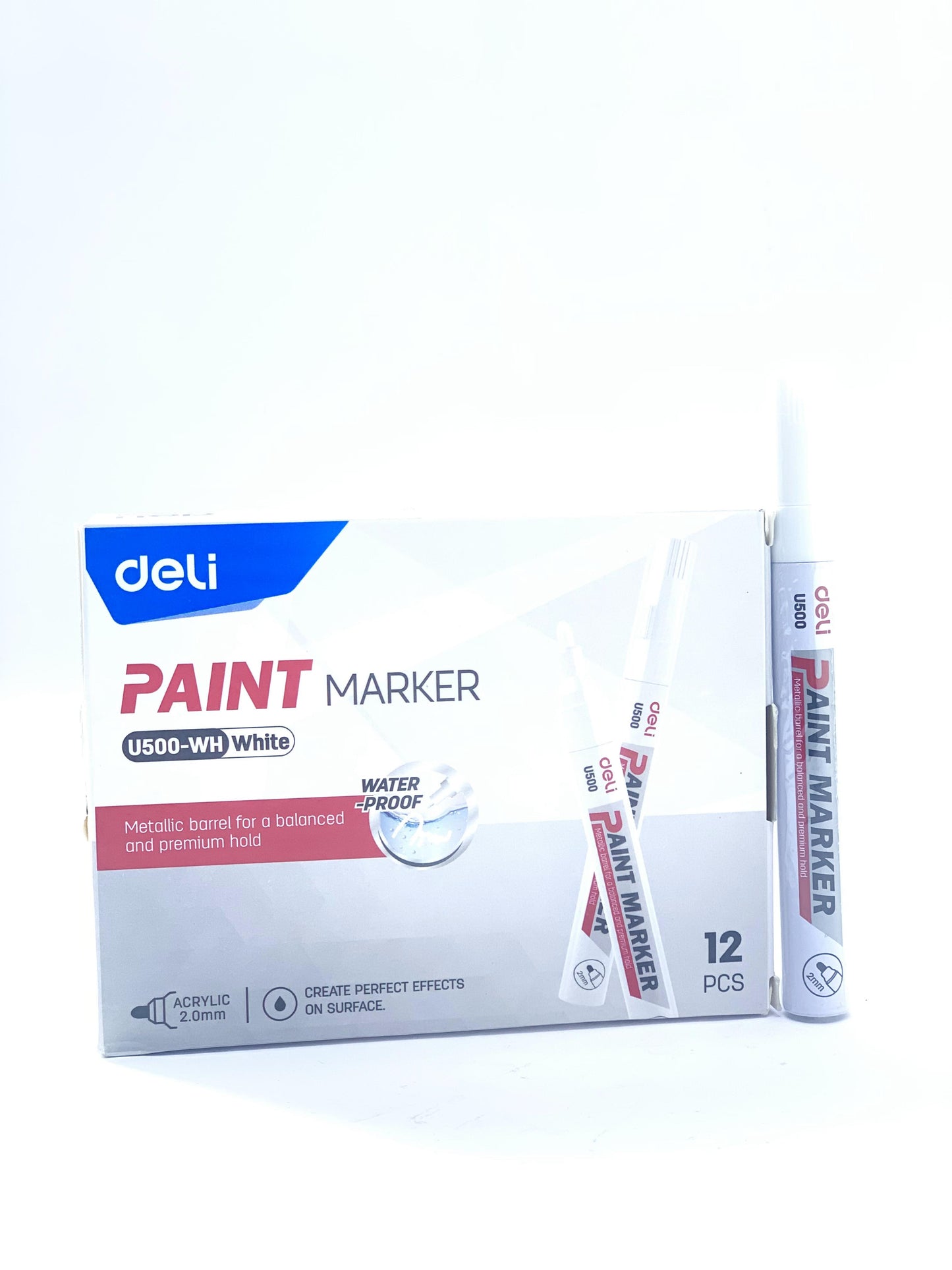 DELI PAINT MARKER U-500 BULLET TIP (WHITE COLOUR )1X1272