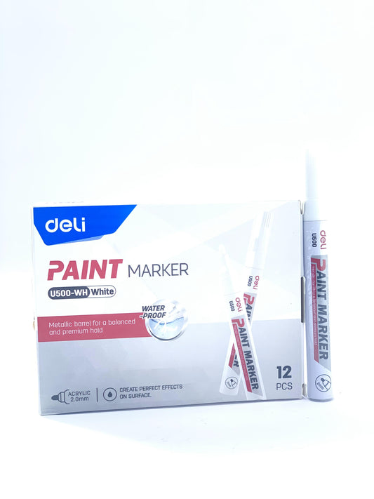 DELI PAINT MARKER U-500 BULLET TIP (WHITE COLOUR )1X1272