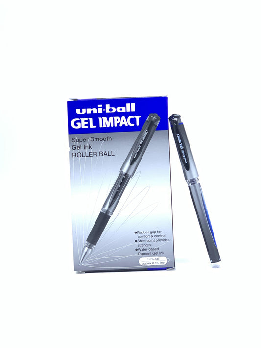 Uni-ball Gel Impact Broad Pen 1.0 MM  blue  1X12