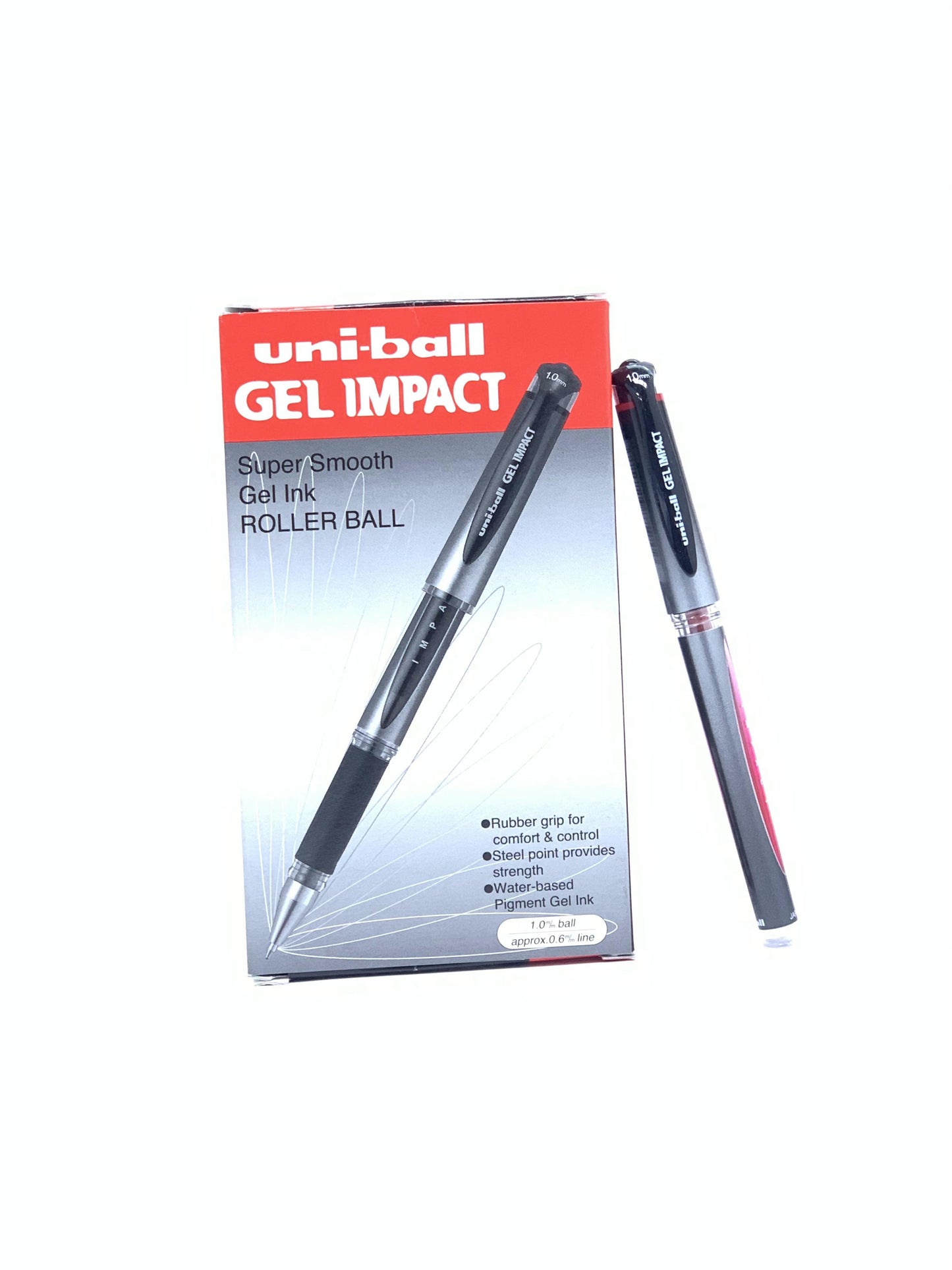 Uni-ball Gel Impact Broad Pen 1.0 MM  Red  1X12