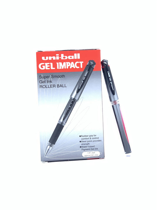 Uni-ball Gel Impact Broad Pen 1.0 MM  Red  1X12