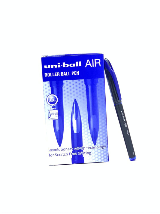 uni ball air roller ball pen blue 1x12