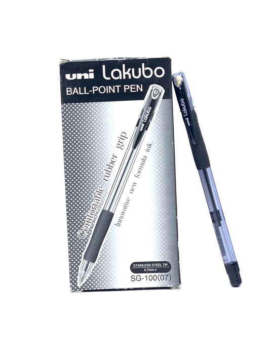 UNI LAKUBO BALL POINT PEN 0.7 MM BLACK   1X12