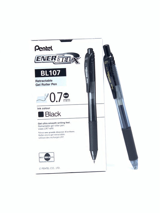 PENTAL ENERGEL 0.7 MM BLACK 1X12