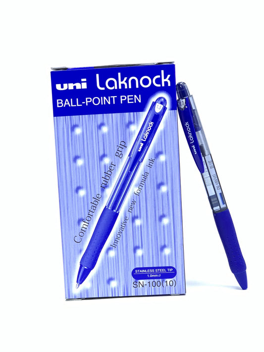 UNI LACKNOCK BALL POINT SN - 100 BLUE  1.0MM