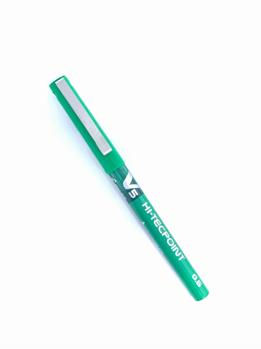 PILOT BX -V5 0.5 MM GREEN ROLLER PEN