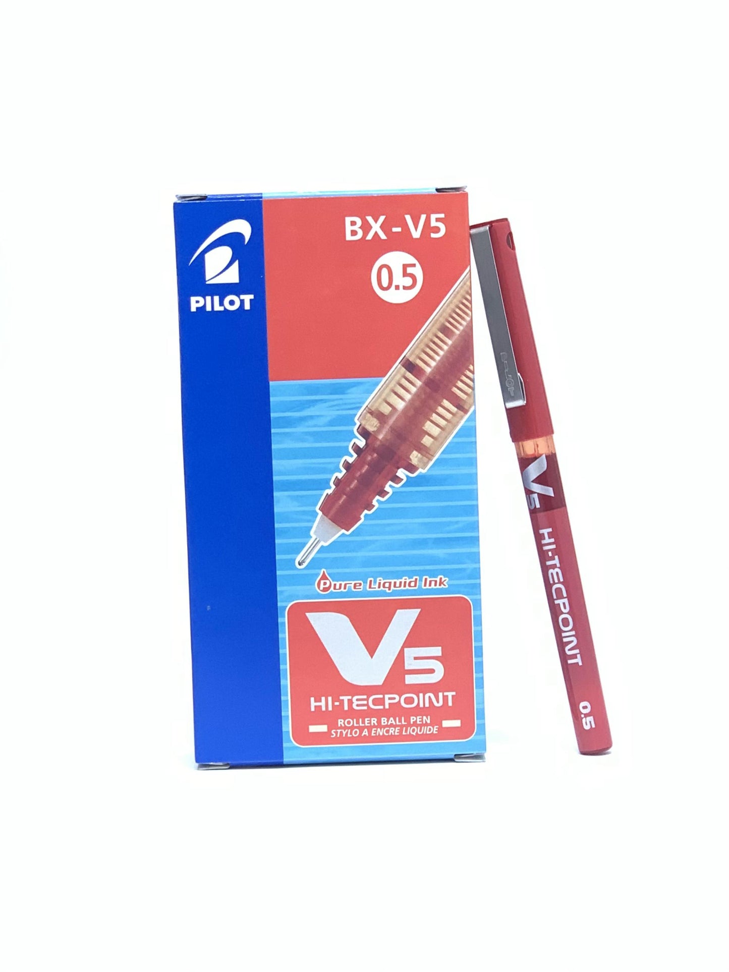 PILOT BX -V5 0.5 MM PACK OF 12 RED