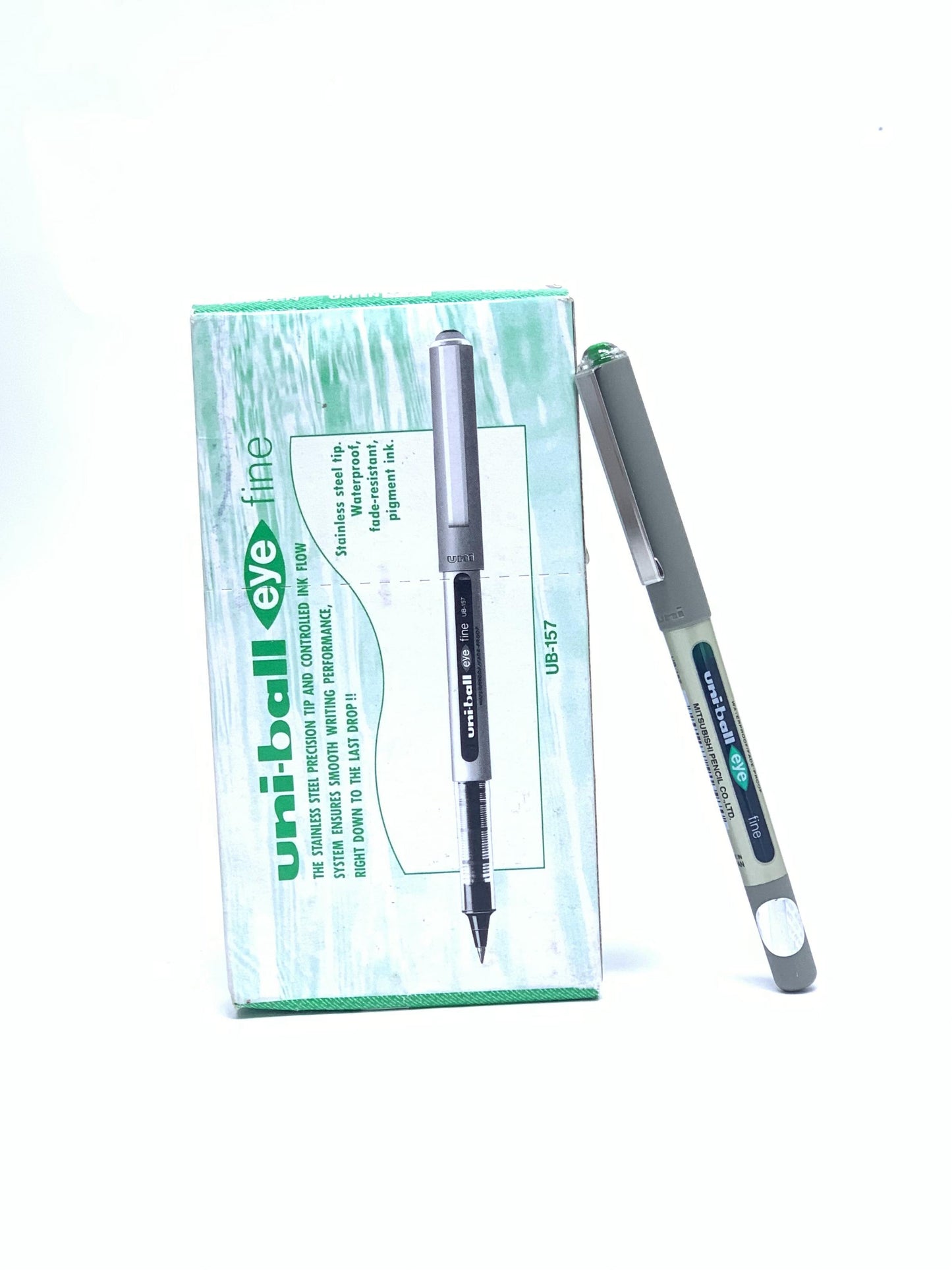 UNI BALL EYE FINE UB-157 GREEN COLOUR PACK OF 12