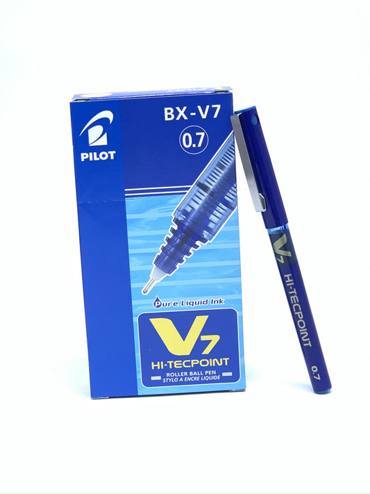 PILOT HI TECPOINT  BX-V7 0.7MM BLUE PACK OF 12