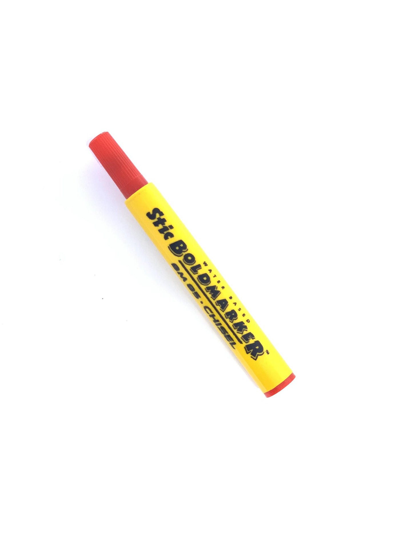 STIC BOLD MARKER WATER BASED CHISEL RED