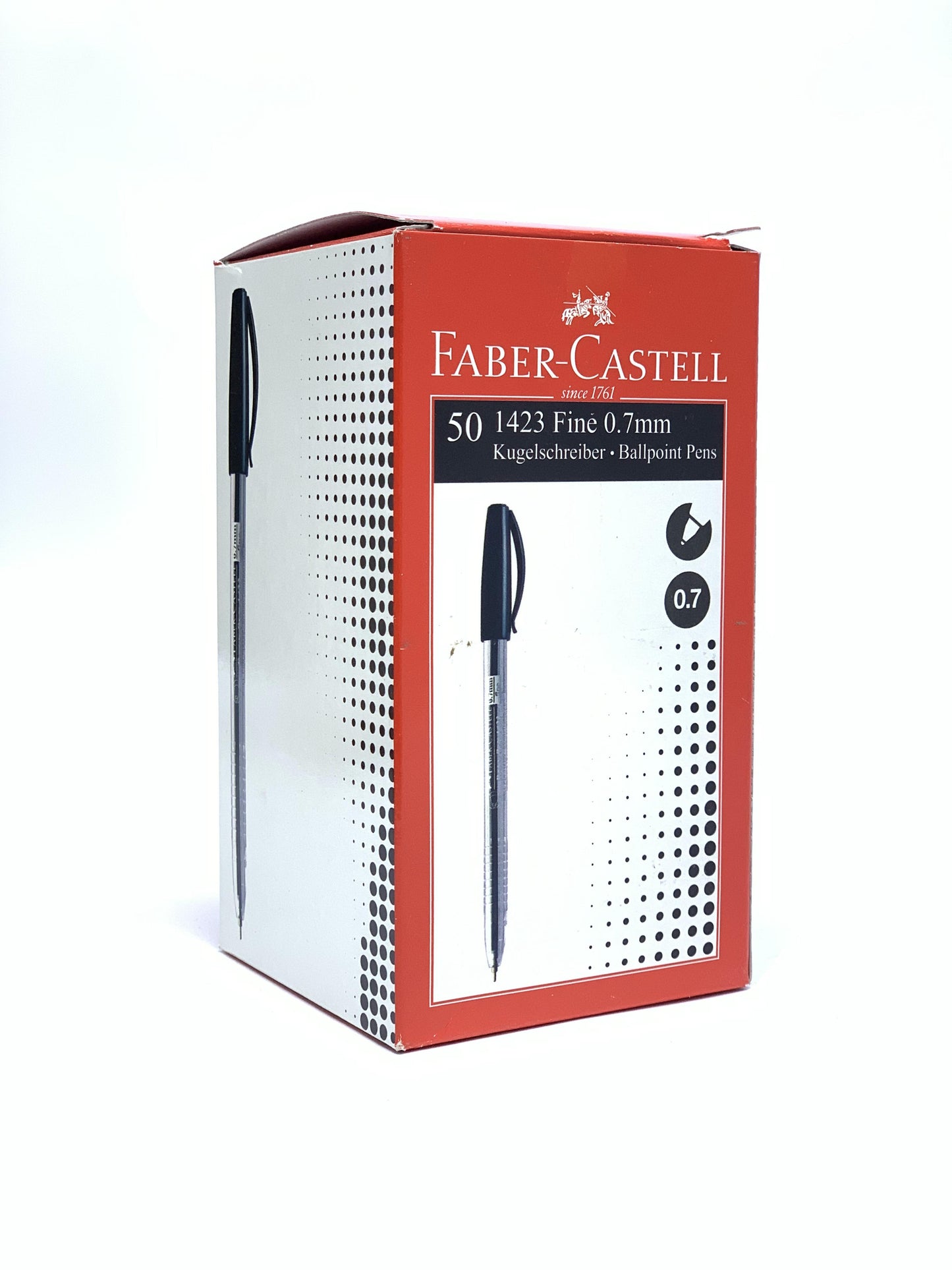FABER CASTEL  0.7 MM 1423 BALL POINT 1X50 BLACK