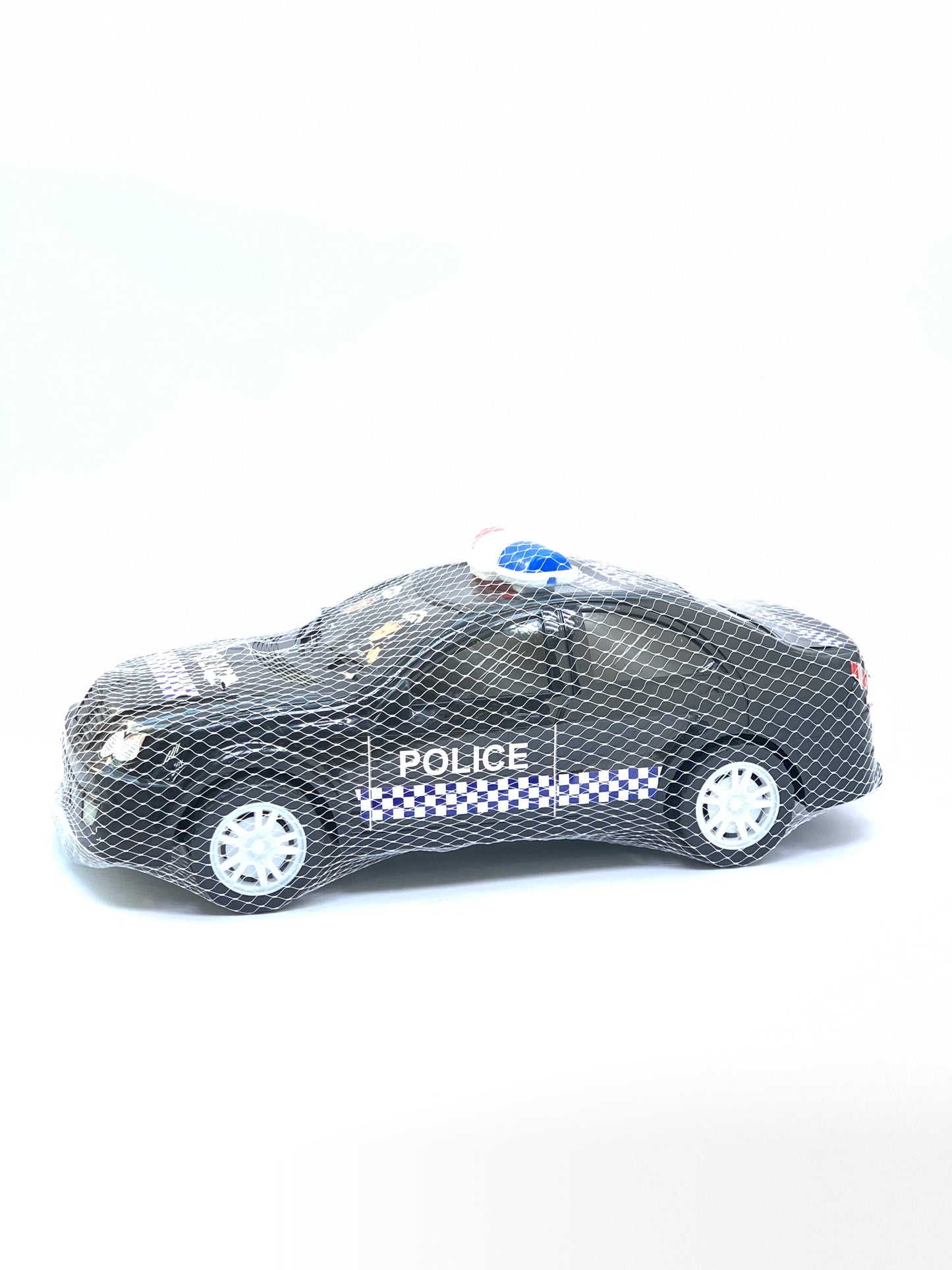 POLICE PLASTIC CAR FOR KIDS BLACK
