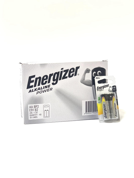 إنرجايزر الكالاين باور AA BP 1.5V 2 صندوق كامل X20 بطاقة 40 قطعة