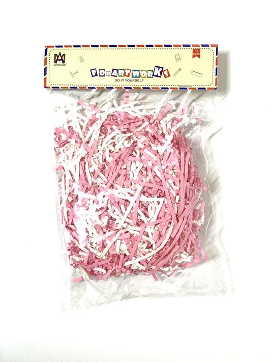 PINK AND BLAK Crinkle Cut Paper