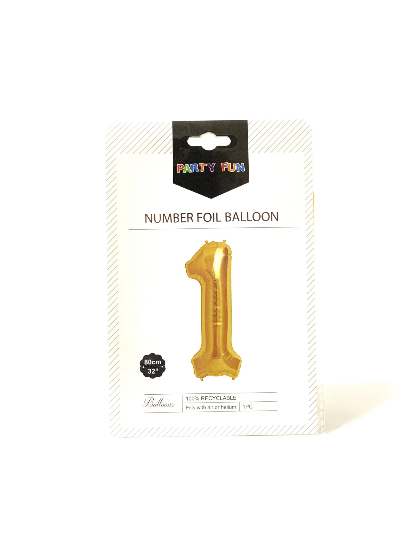 NUMBER FOIL BALLOON NUMBER 1 - 80 CM '' 32
