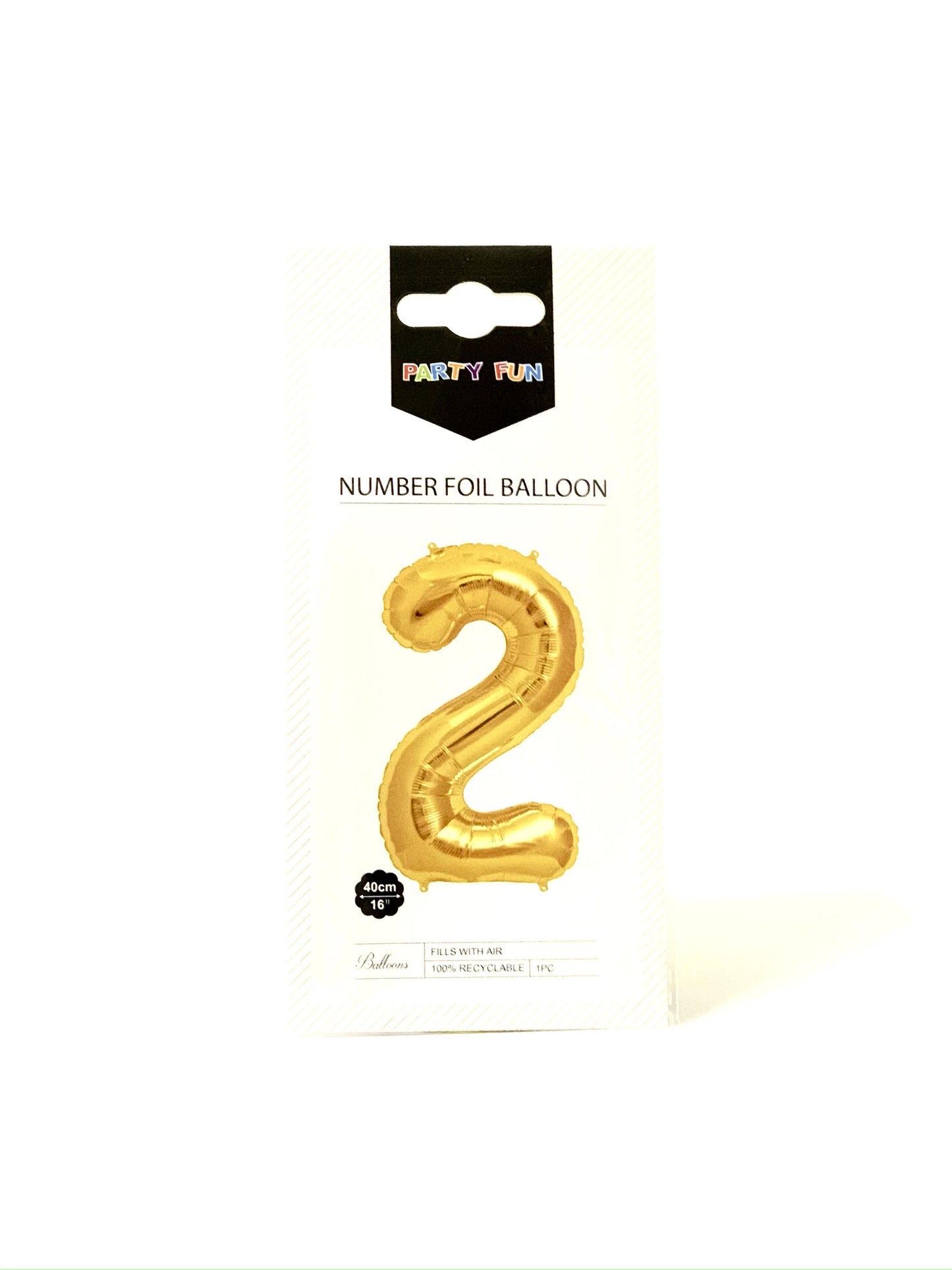 NUMBER FOIL BALLOON NO-2  40CM''16 -