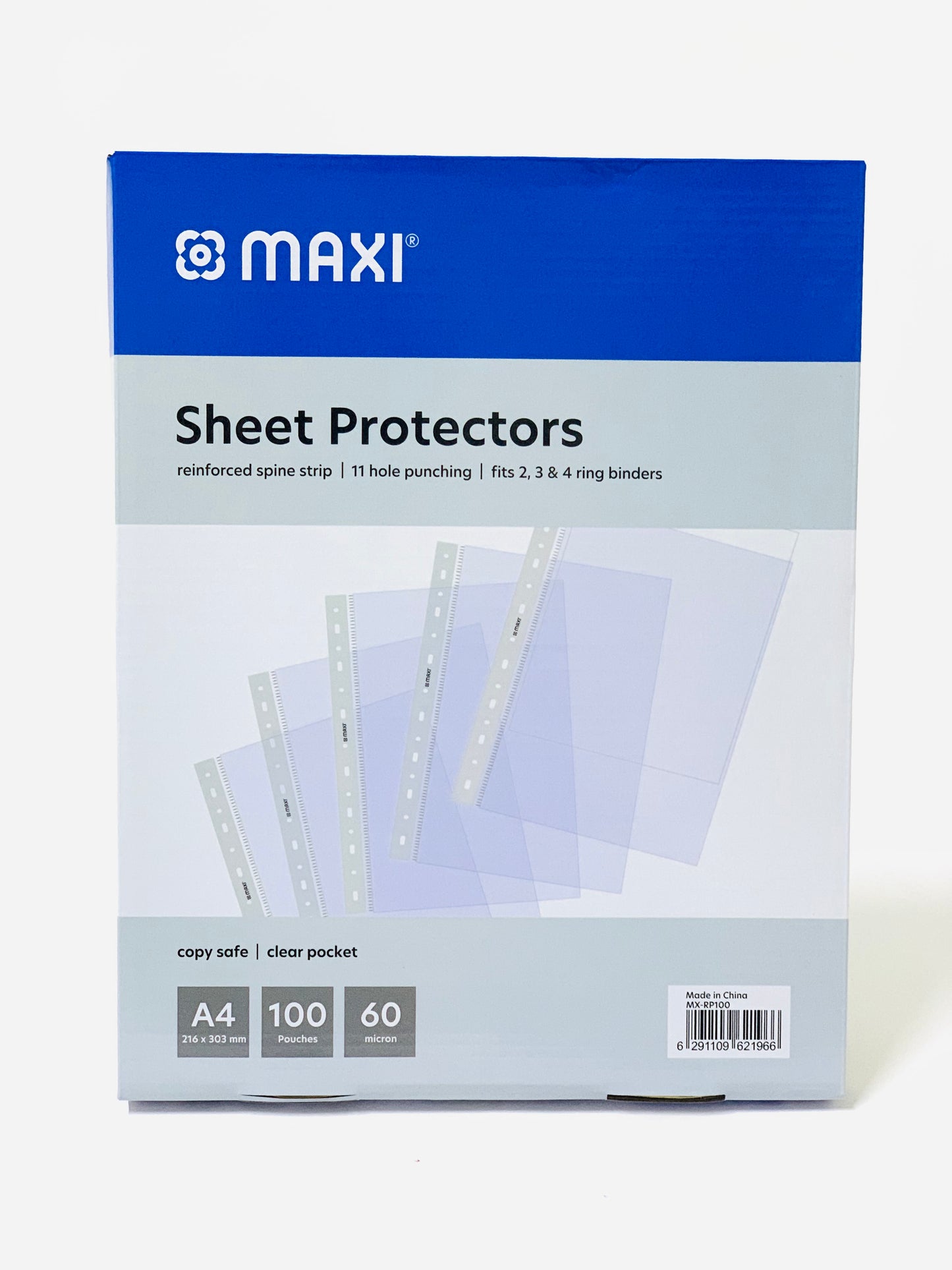 MAXI SHEET PROTECTOR A4 60 MICRON BOX OF 100PC