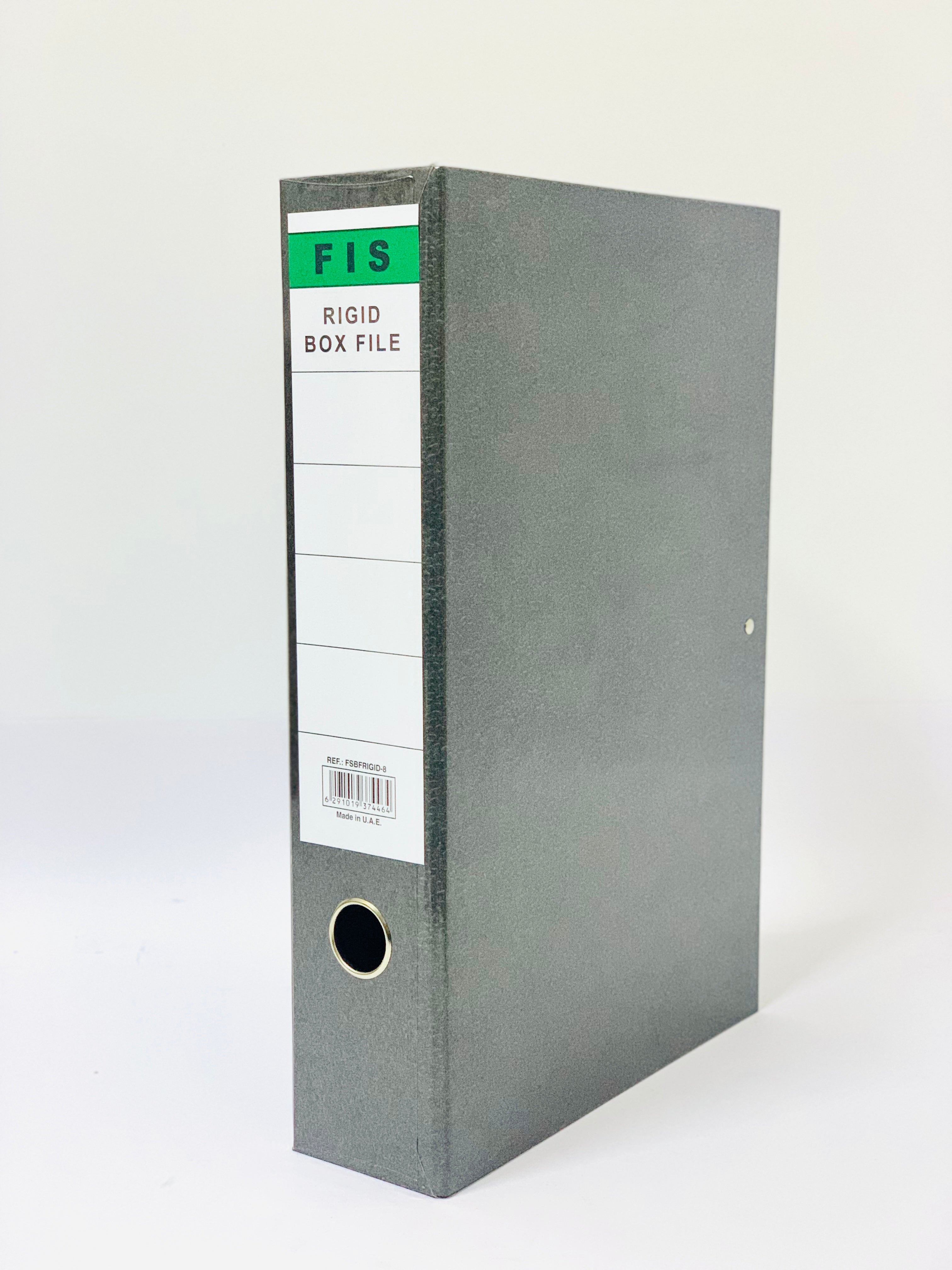 FIS Laminated Rigid Box File (210x330mm, Spine 8cm Pack of 5, FSBFRIGI ...