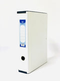 FIS Colored PP Rigid Box File WHITE  Color with Black Plastic Sides, 210 x 330 mm - FSBFRIGIDPPGR