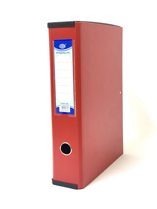 ملف صندوقي صلب PP ملون من FIS مع جوانب بلاستيكية ملونة كستنائي، 210 × 330 ملم - FSBFRPLMR 