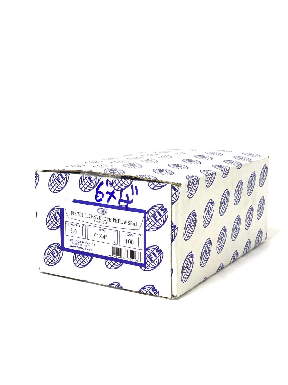 FIS 6X4 ENVELOPE FULL BOX WHITE 500 PCS