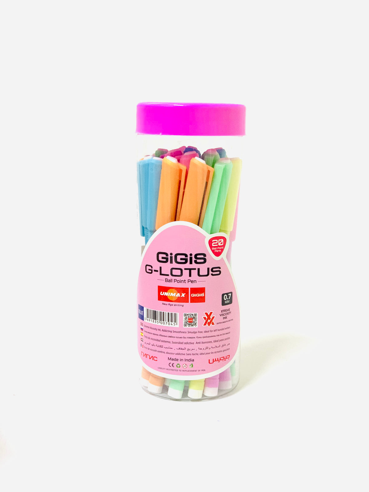 UNIMAX GIGIS -LOTUS  BLUE 0.7MM 20 PCS