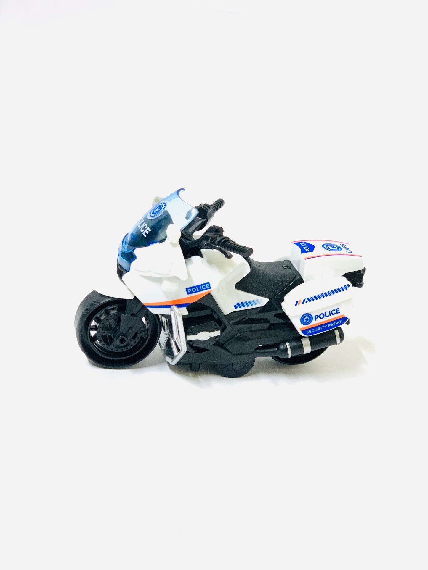 POLICE WHITE  MOTORCYCLE TOYS