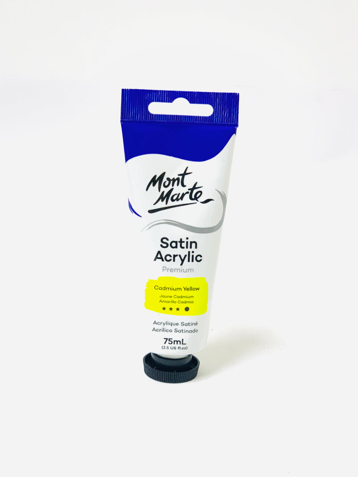 MONT MARTE SATIN ACRYLIC PRIMIUM CADMIUM YELLOW   75ML