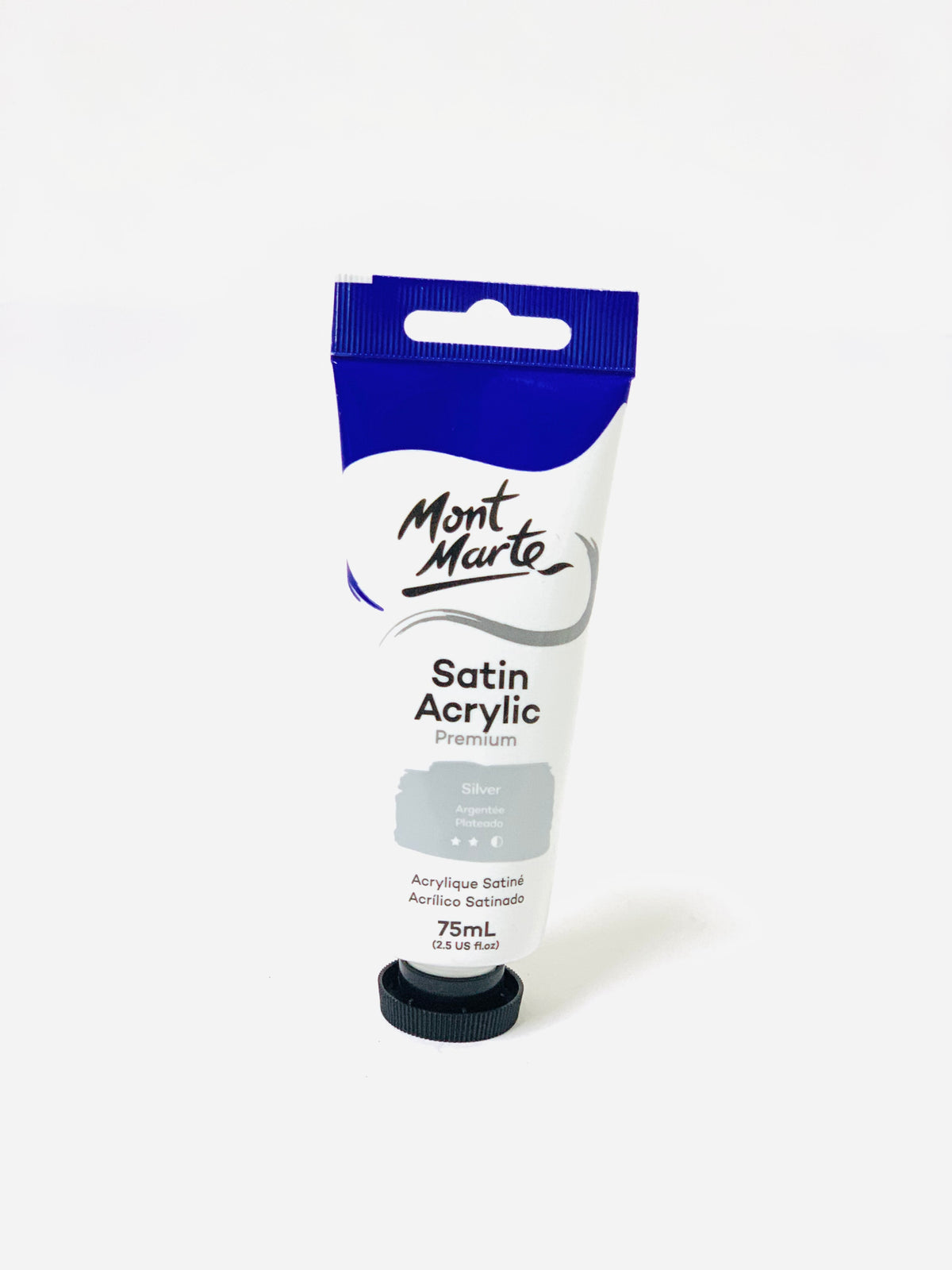 MONT MARTE SATIN ACRYLIC PRIMIUM SILVER 75ML