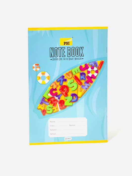 psi single line note book with right margin 120 pages