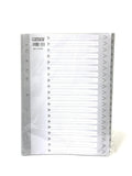 مقسم 1-20 لون رمادي Pvc A4