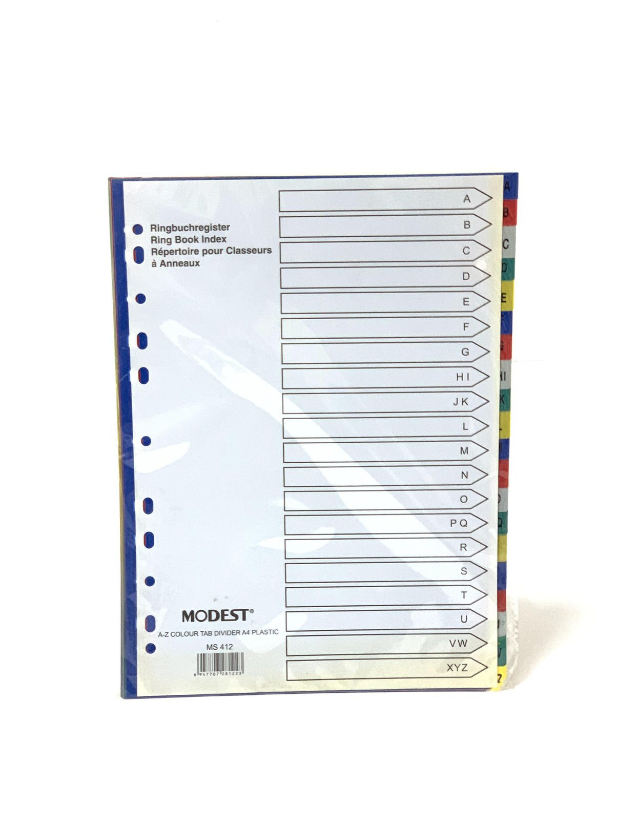 Modest Divider A-Z Colour Pvc A4 – AL NAHAR STATIONERY