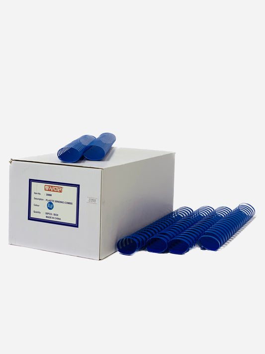 l plastic binding combs blue 38 mm  (50pcs)