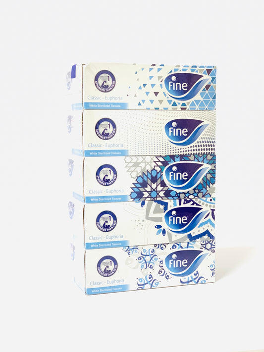 WHITE TISSUES PACK IN 5PCS