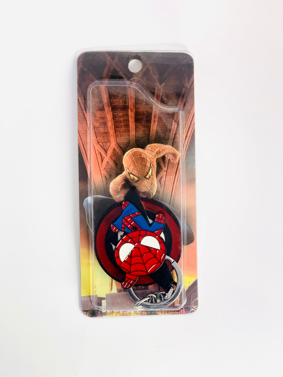 RED EYE SPIDER MAN KEY CHAIN