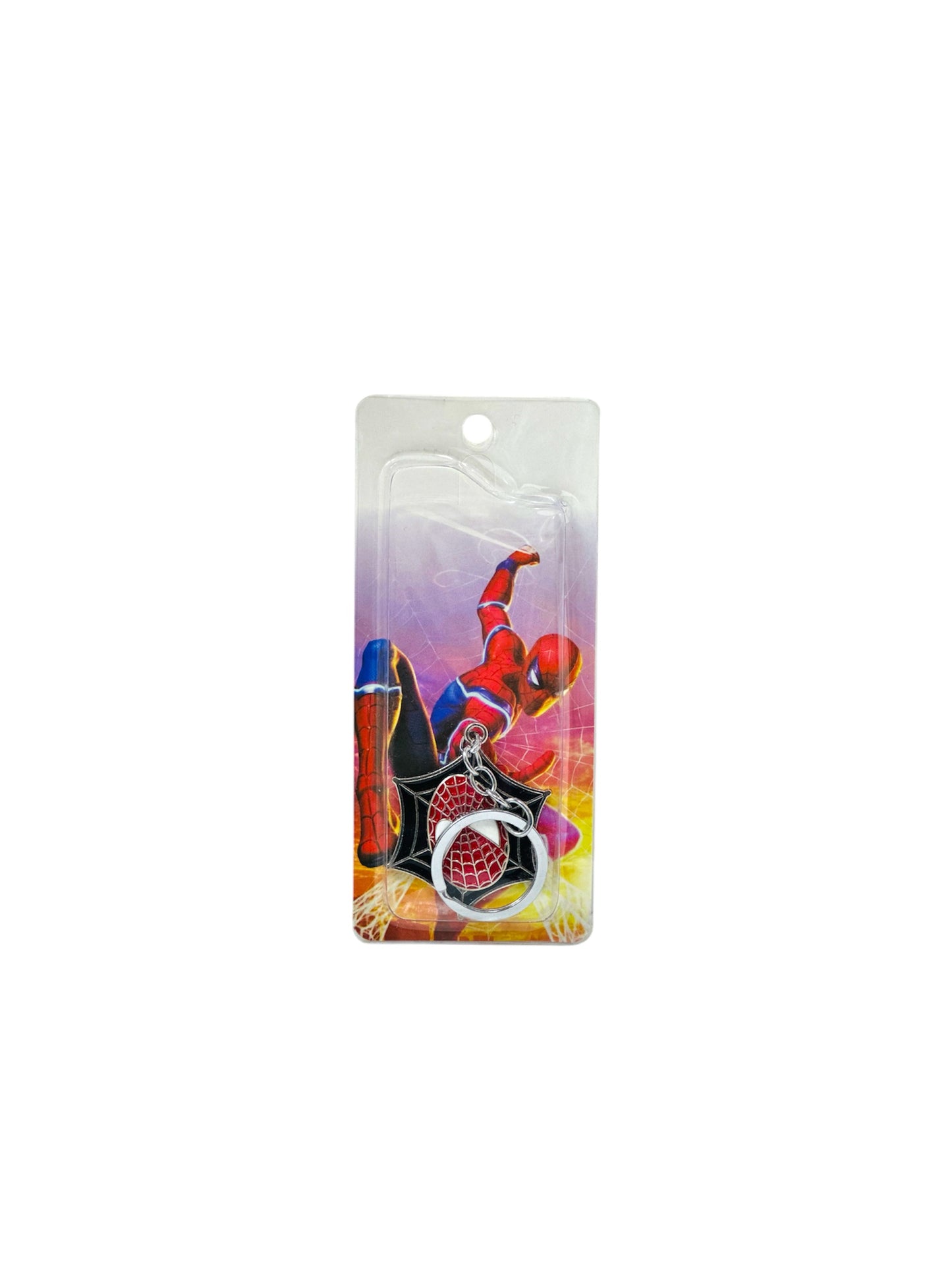 STEEL SPIDER MAN KEYCHAIN