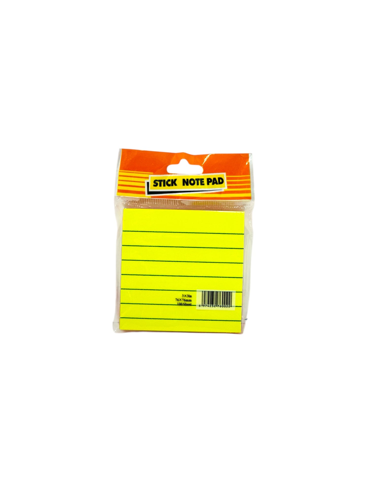 3X3 WITH LINE STICK NOTE PAD