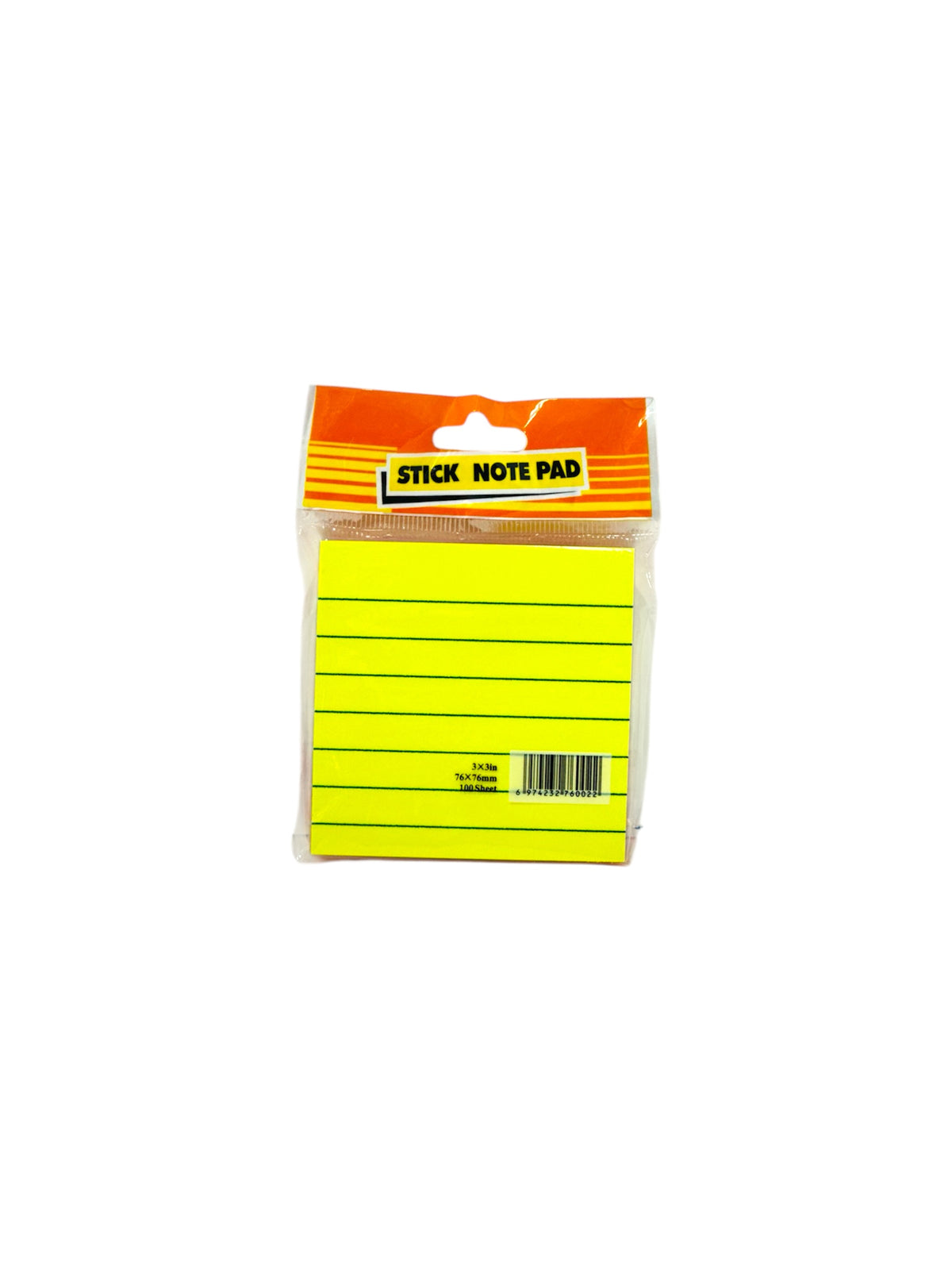 3X3 WITH LINE STICK NOTE PAD