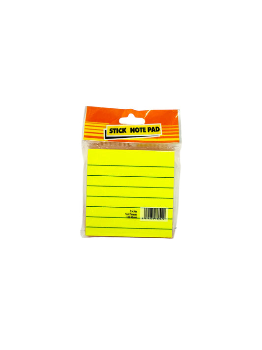 3X3 WITH LINE STICK NOTE PAD
