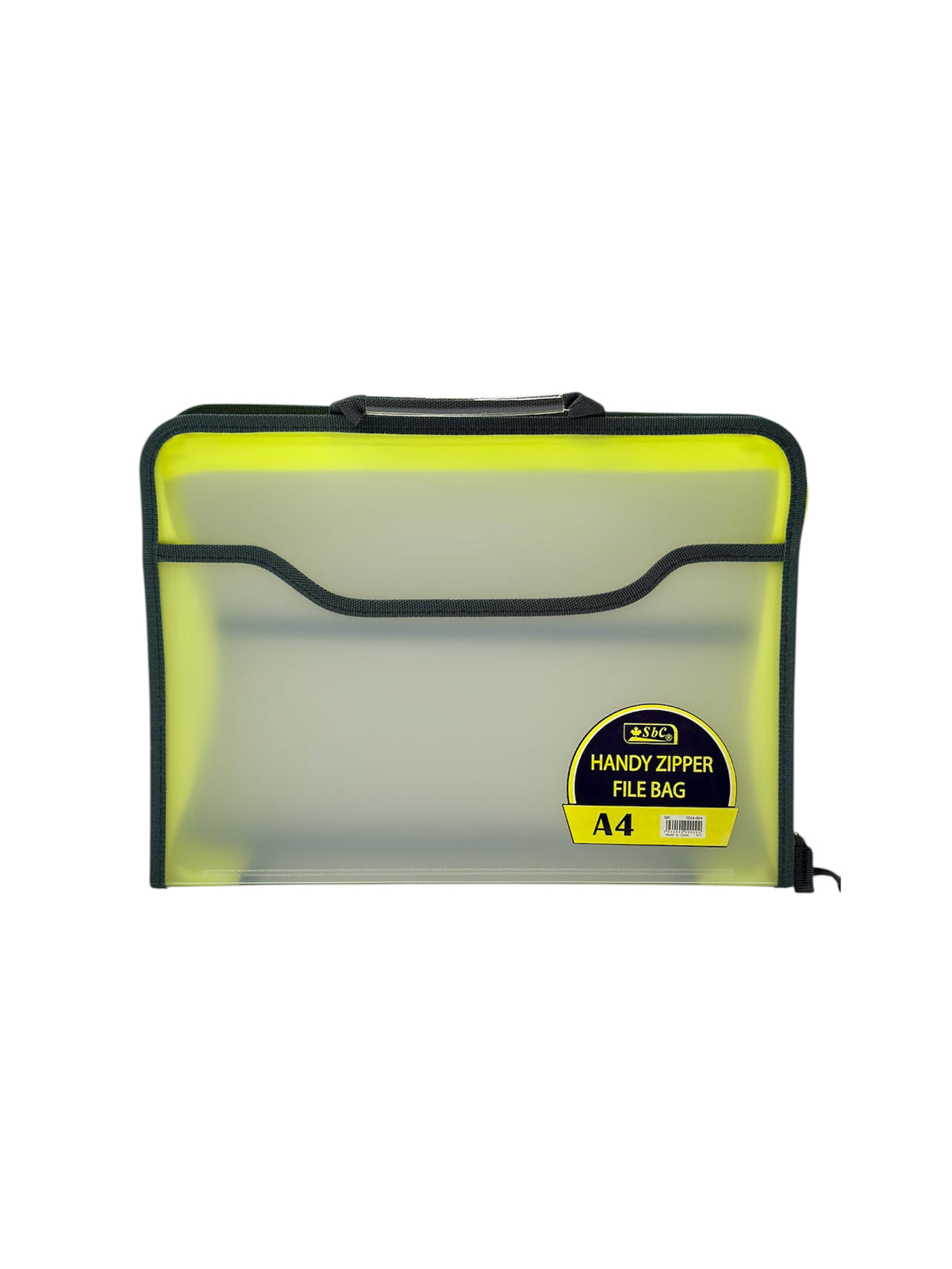 YELLOW SBC HANDY ZIPPER FILE BAG
