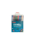 PENTEL ENERGEL BL 417 GEL ROLLER PEN 0.7 8 COLOR PEN SET