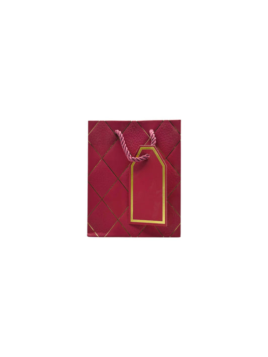 small pink gift bag