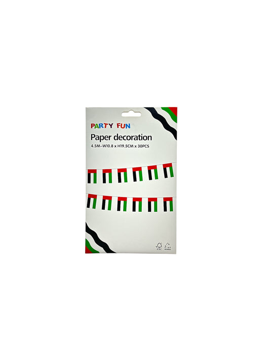 UAE paper decortion 4.5m-w10.8xh19.5cmx30pcs